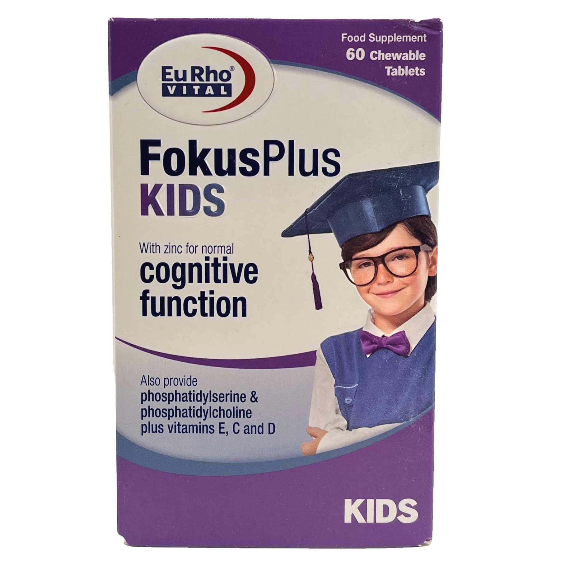 قرص جویدنی فوکوس پلاس (تقویت حافظه) کیدز یوروویتال Eurhovital Fokus Plus Kids